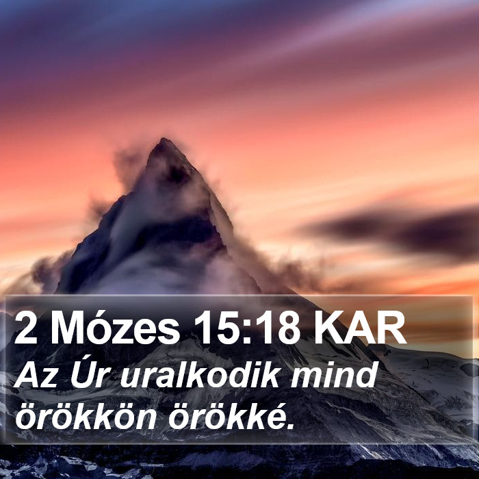 2 Mózes 15:18 KAR Bible Study