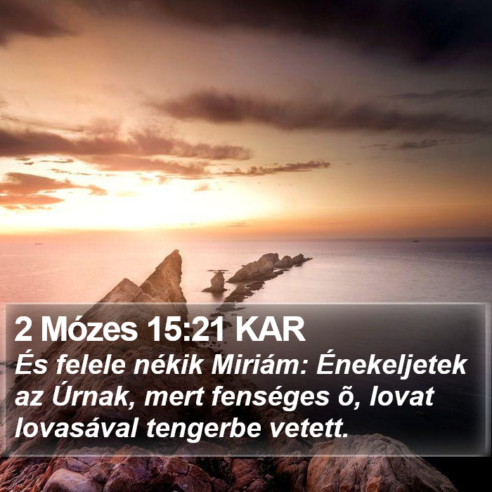 2 Mózes 15:21 KAR Bible Study