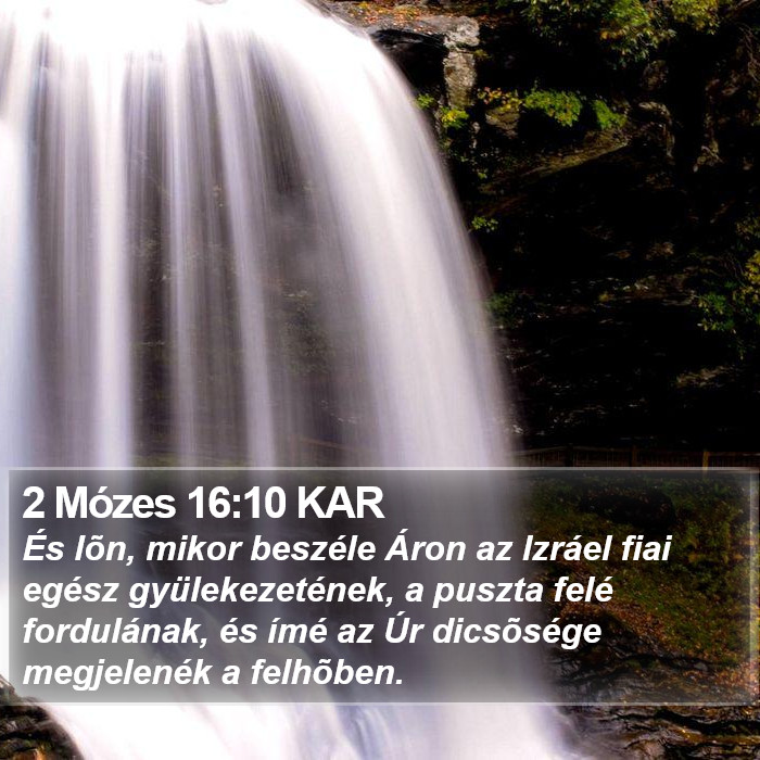 2 Mózes 16:10 KAR Bible Study