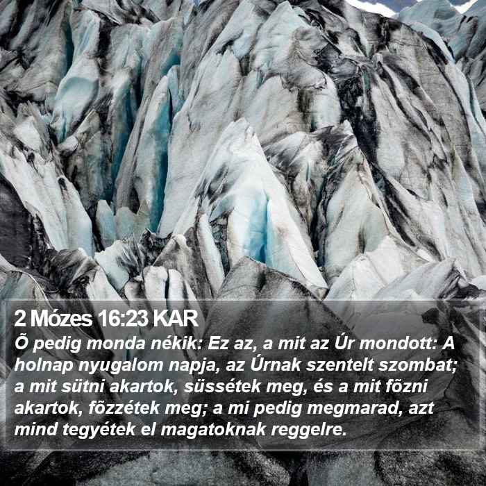 2 Mózes 16:23 KAR Bible Study