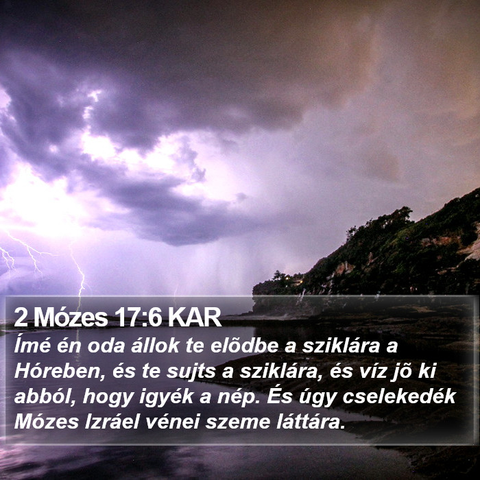 2 Mózes 17:6 KAR Bible Study