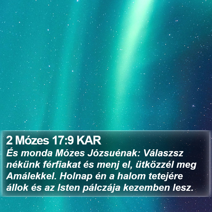 2 Mózes 17:9 KAR Bible Study