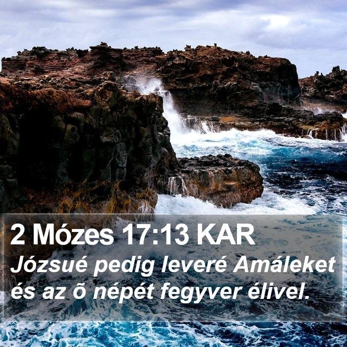 2 Mózes 17:13 KAR Bible Study