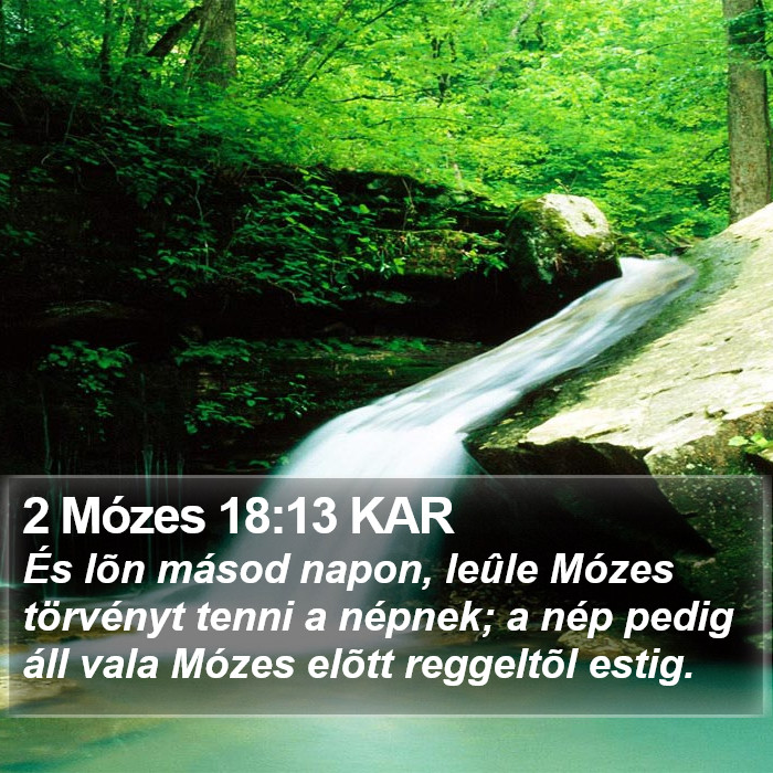 2 Mózes 18:13 KAR Bible Study