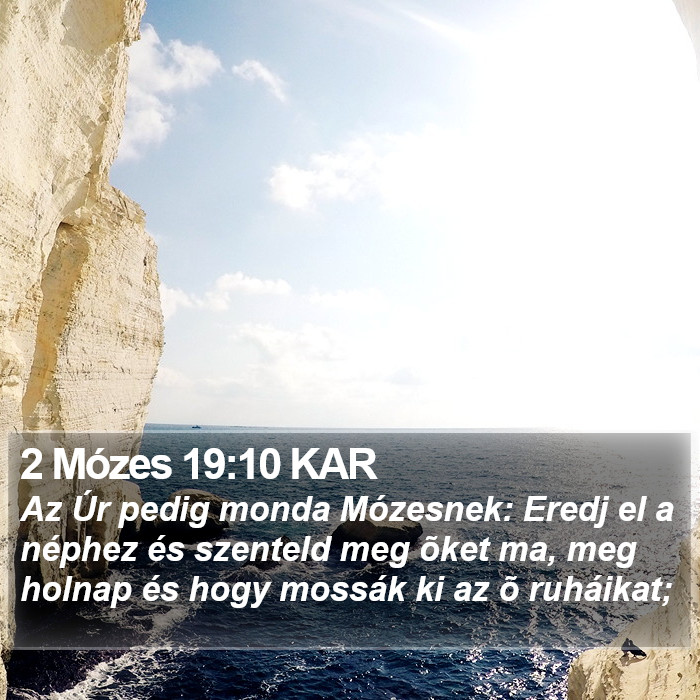 2 Mózes 19:10 KAR Bible Study