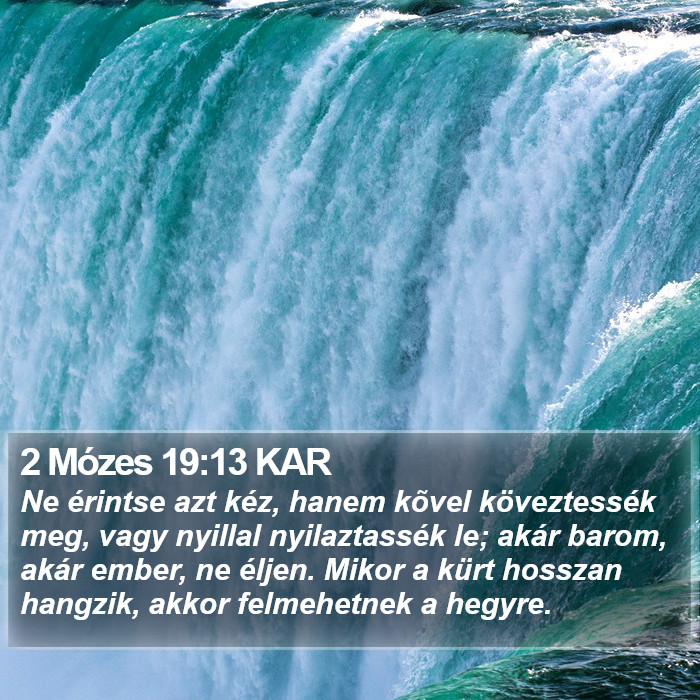 2 Mózes 19:13 KAR Bible Study