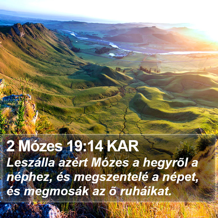 2 Mózes 19:14 KAR Bible Study