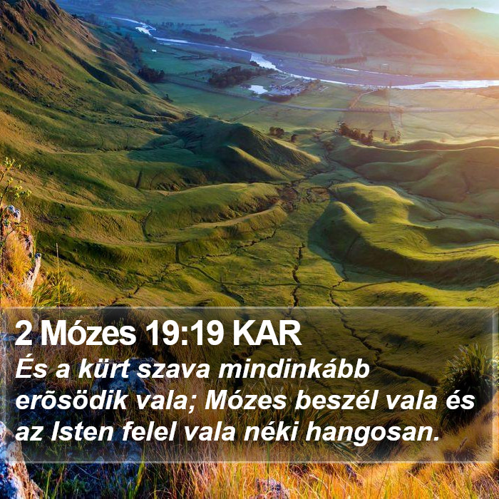 2 Mózes 19:19 KAR Bible Study