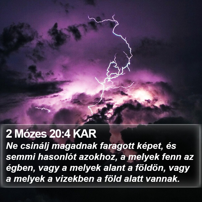 2 Mózes 20:4 KAR Bible Study