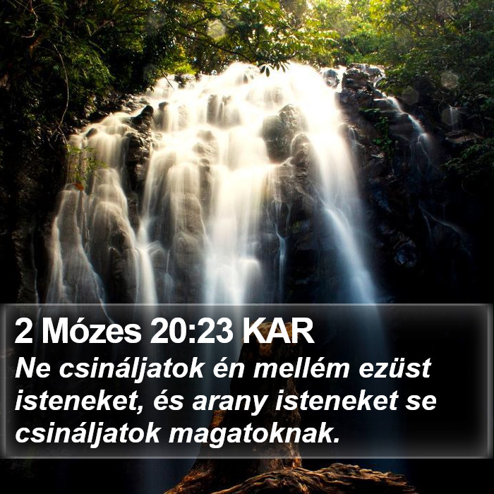 2 Mózes 20:23 KAR Bible Study