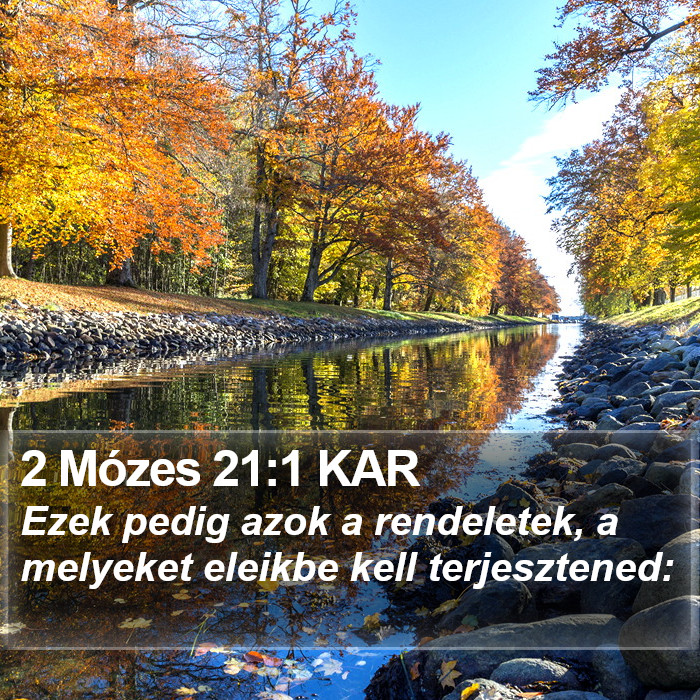 2 Mózes 21:1 KAR Bible Study