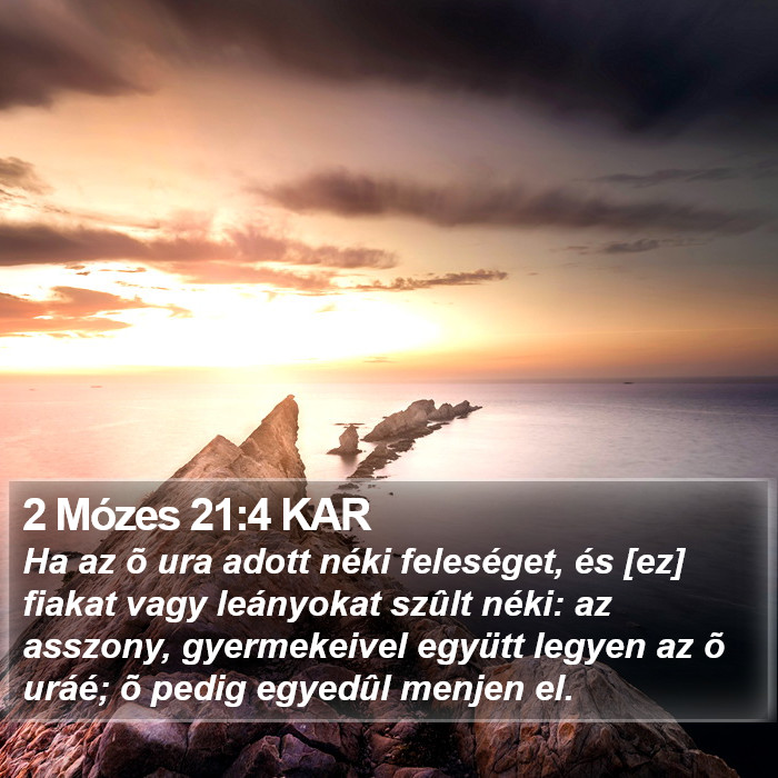 2 Mózes 21:4 KAR Bible Study