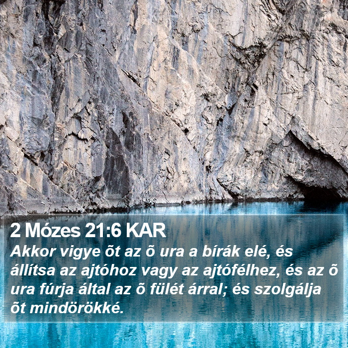 2 Mózes 21:6 KAR Bible Study