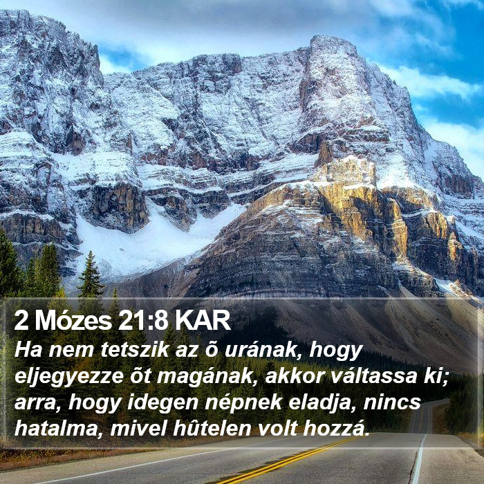 2 Mózes 21:8 KAR Bible Study