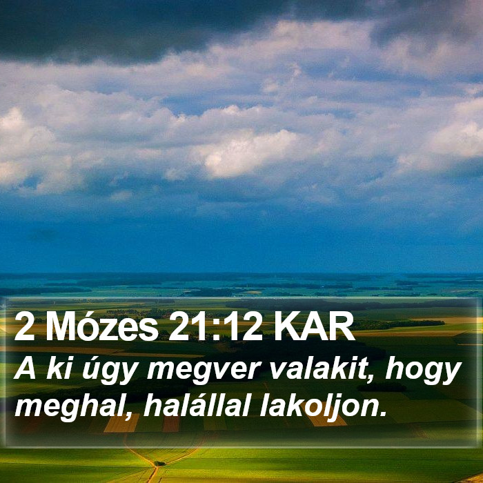 2 Mózes 21:12 KAR Bible Study