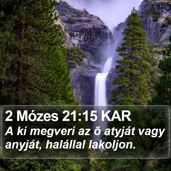 2 Mózes 21:15 KAR Bible Study