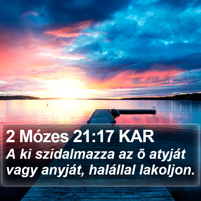 2 Mózes 21:17 KAR Bible Study