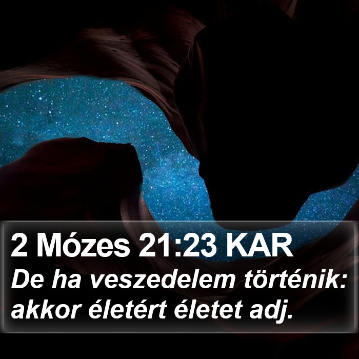 2 Mózes 21:23 KAR Bible Study