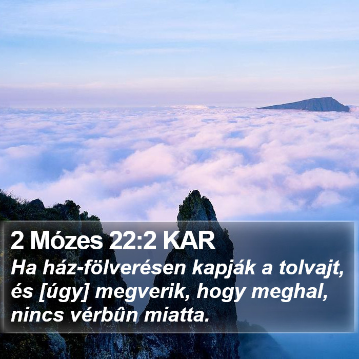 2 Mózes 22:2 KAR Bible Study