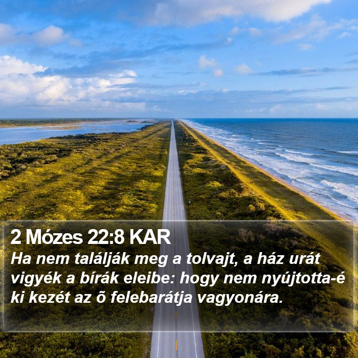 2 Mózes 22:8 KAR Bible Study