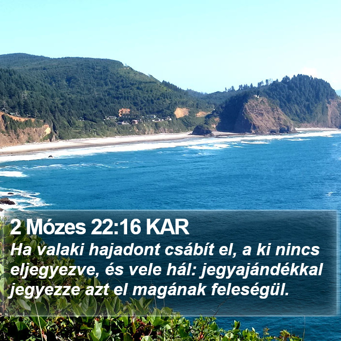 2 Mózes 22:16 KAR Bible Study