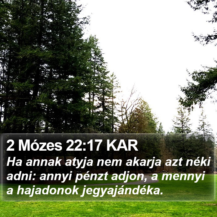 2 Mózes 22:17 KAR Bible Study