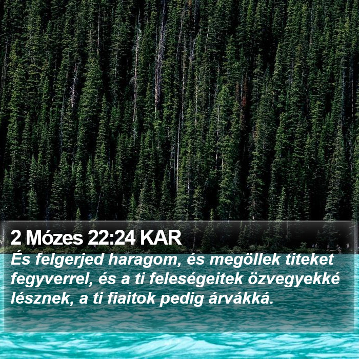 2 Mózes 22:24 KAR Bible Study