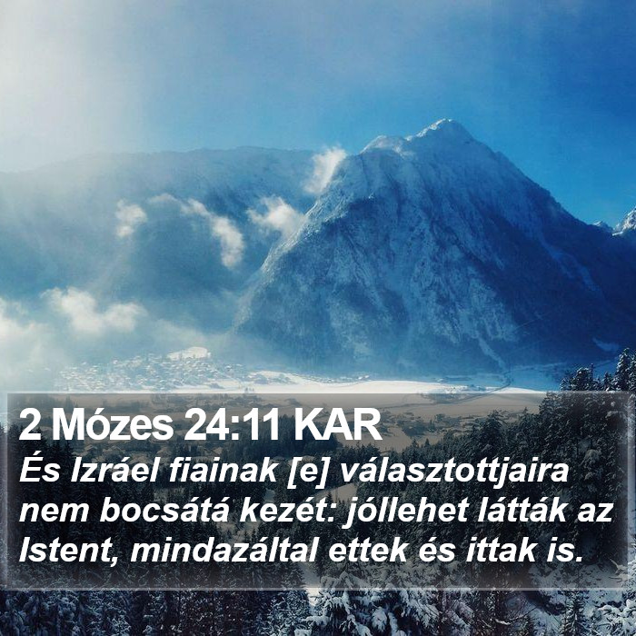 2 Mózes 24:11 KAR Bible Study