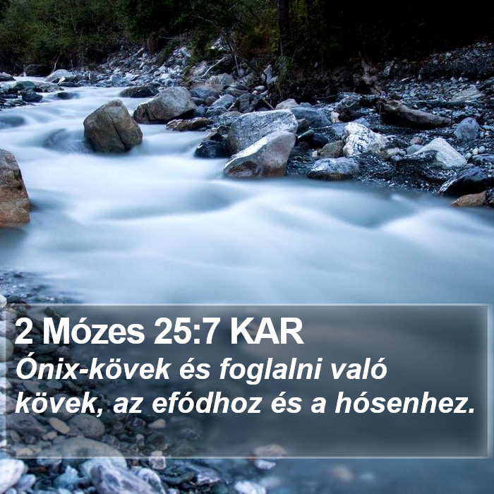 2 Mózes 25:7 KAR Bible Study