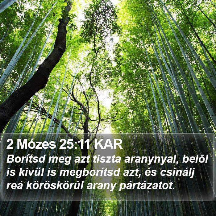 2 Mózes 25:11 KAR Bible Study