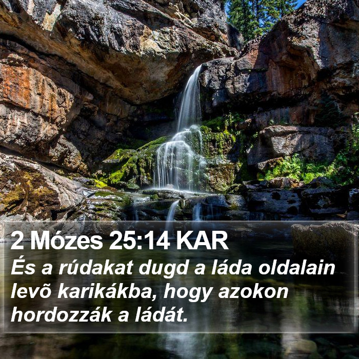 2 Mózes 25:14 KAR Bible Study