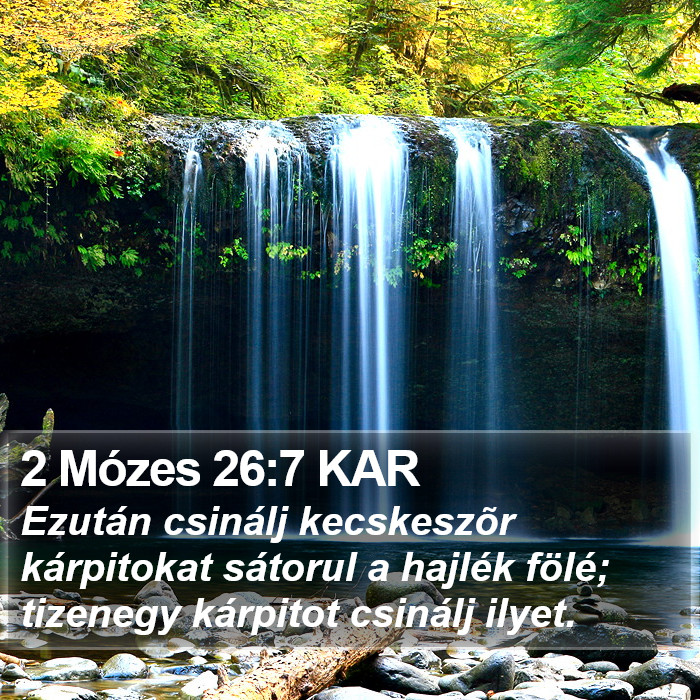 2 Mózes 26:7 KAR Bible Study