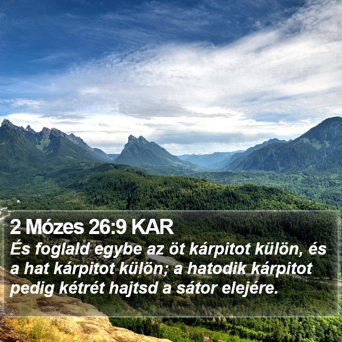 2 Mózes 26:9 KAR Bible Study