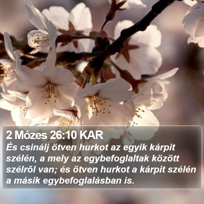 2 Mózes 26:10 KAR Bible Study