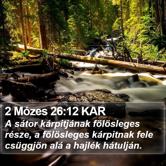 2 Mózes 26:12 KAR Bible Study