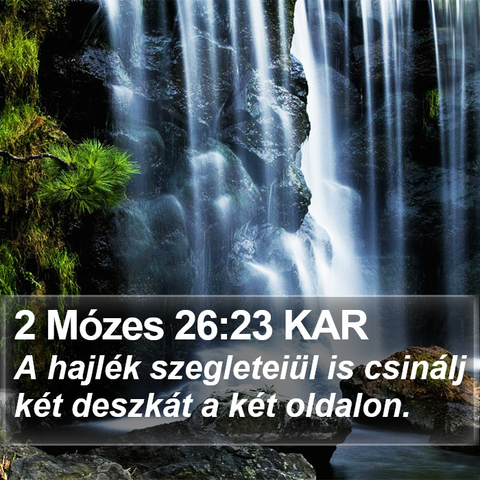 2 Mózes 26:23 KAR Bible Study