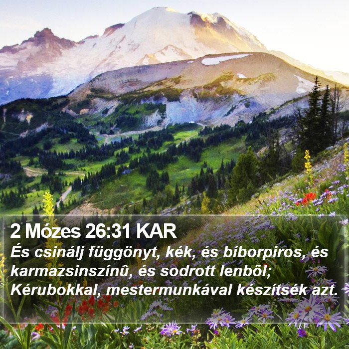 2 Mózes 26:31 KAR Bible Study