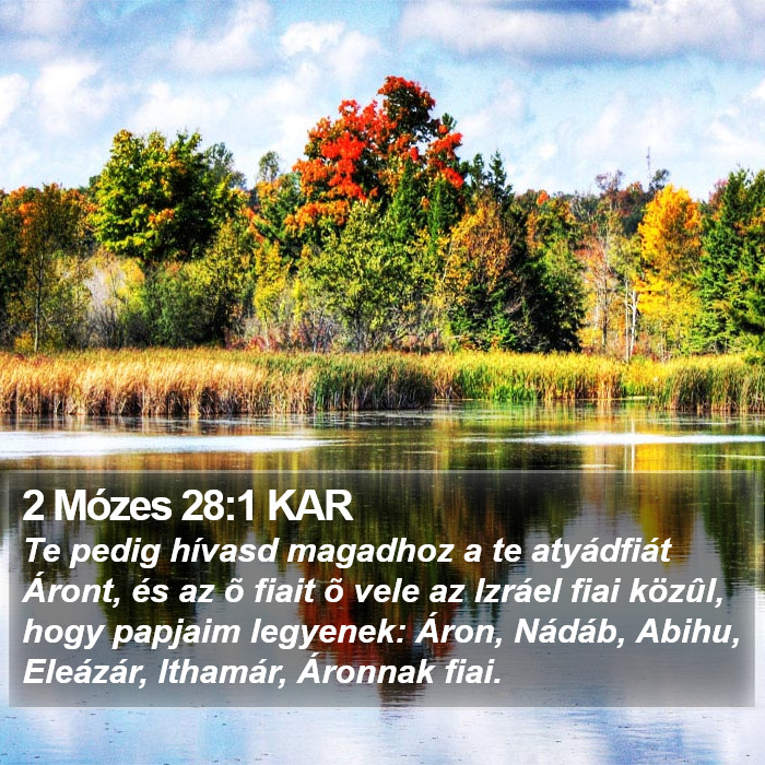 2 Mózes 28:1 KAR Bible Study