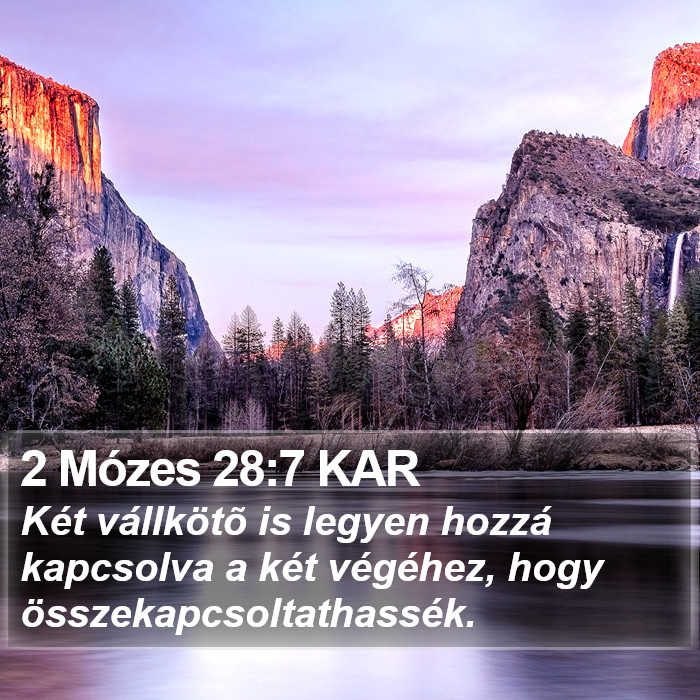 2 Mózes 28:7 KAR Bible Study