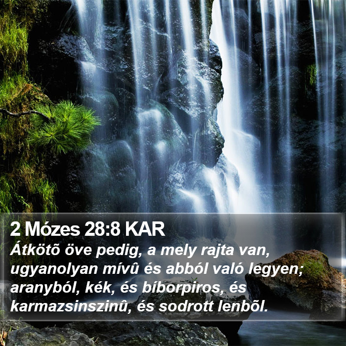 2 Mózes 28:8 KAR Bible Study