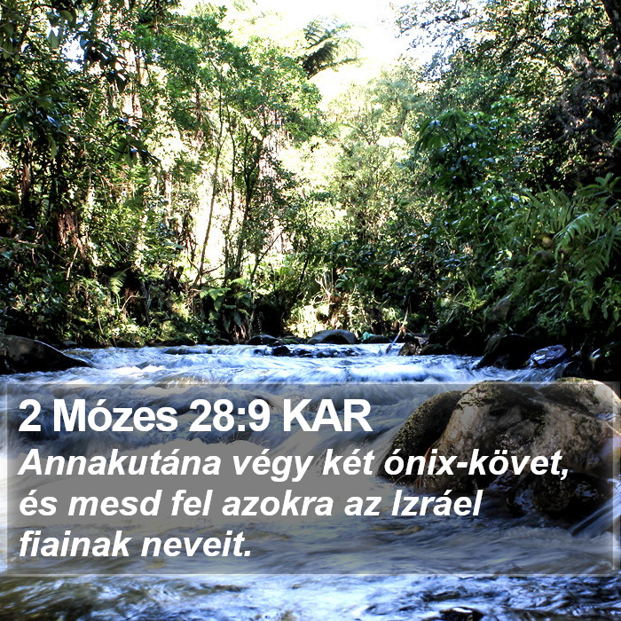 2 Mózes 28:9 KAR Bible Study