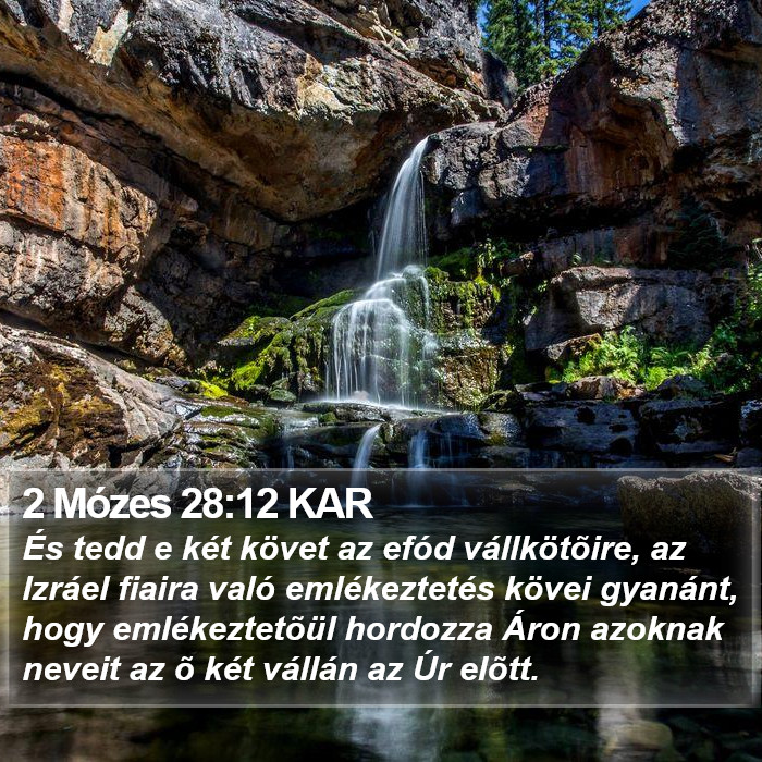 2 Mózes 28:12 KAR Bible Study