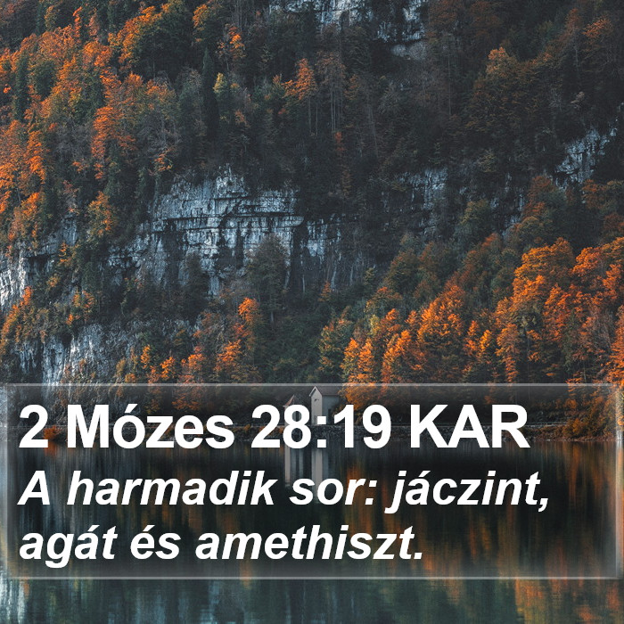 2 Mózes 28:19 KAR Bible Study