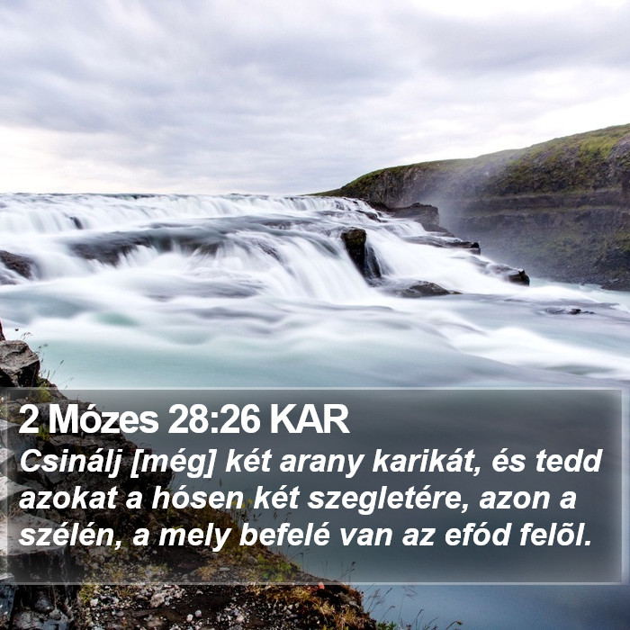 2 Mózes 28:26 KAR Bible Study