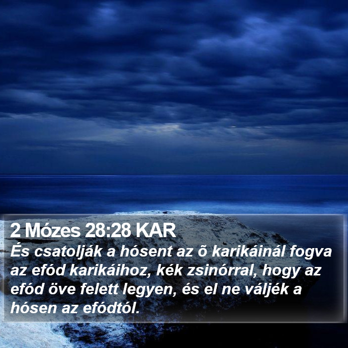 2 Mózes 28:28 KAR Bible Study