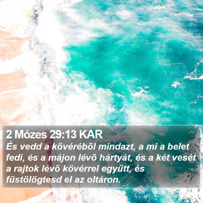 2 Mózes 29:13 KAR Bible Study