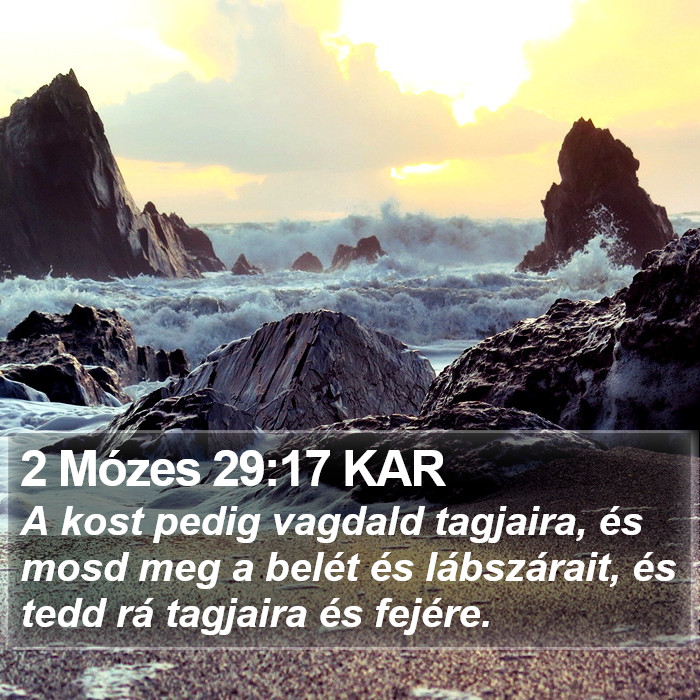 2 Mózes 29:17 KAR Bible Study