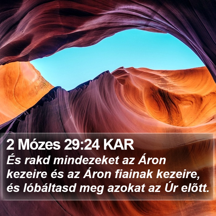 2 Mózes 29:24 KAR Bible Study