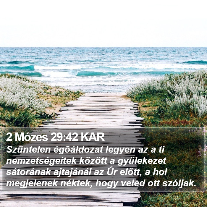 2 Mózes 29:42 KAR Bible Study