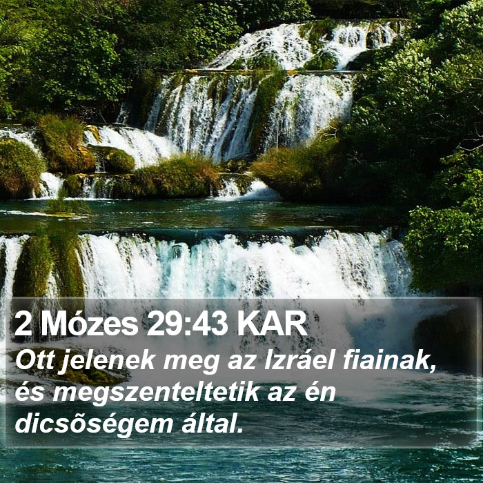 2 Mózes 29:43 KAR Bible Study